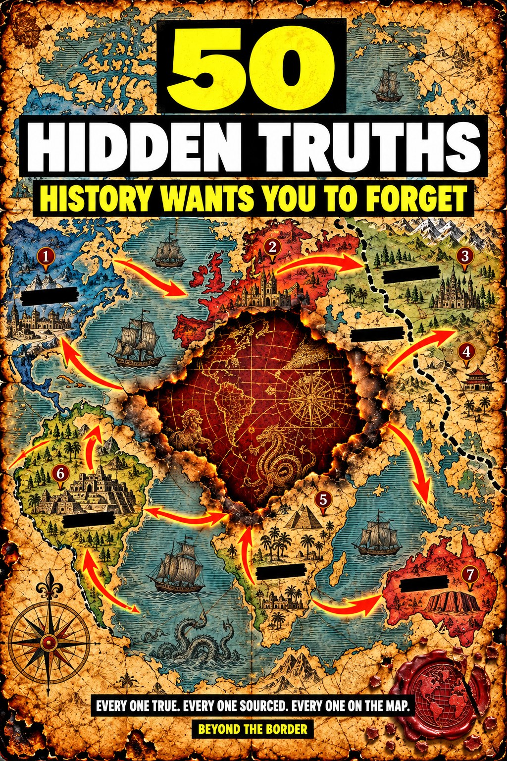 Cover of the book 50 Hidden Truths History Wants You to Forget